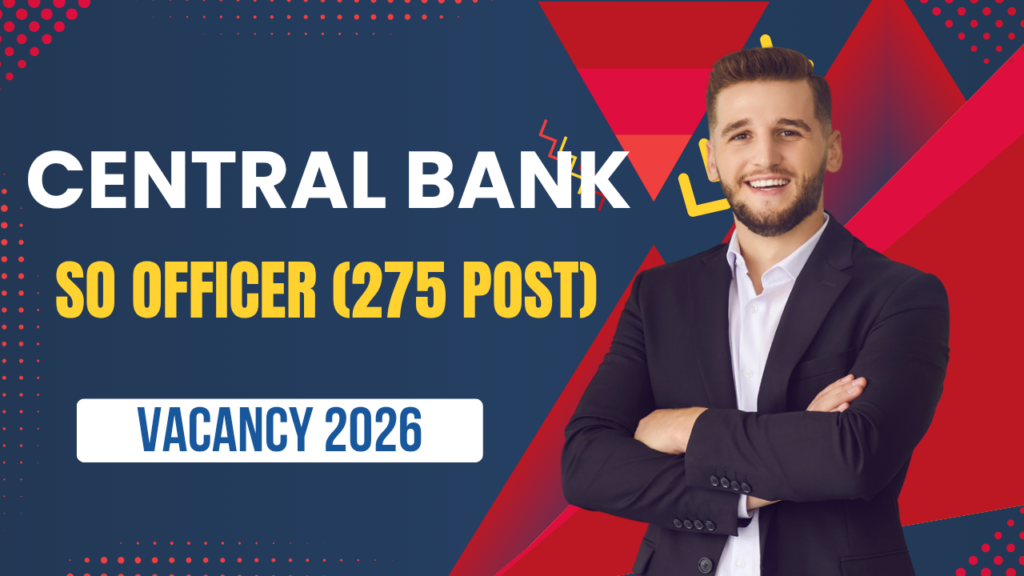 Central Bank of India SO Recruitment 2026