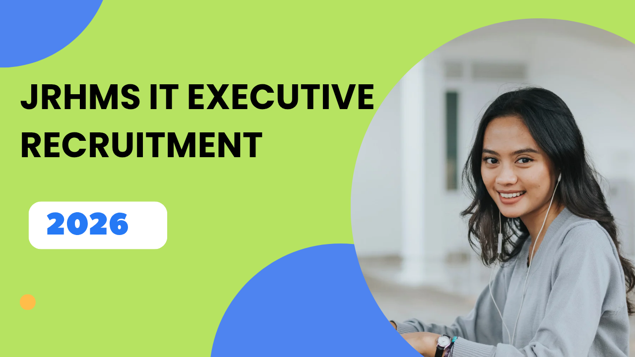 JRHMS Jharkhand IT Executive Vacancy 2026